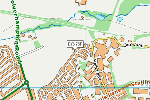 DY6 7SF map - OS VectorMap District (Ordnance Survey)