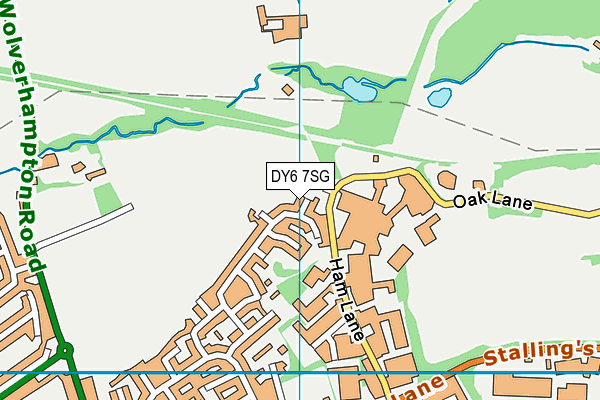 DY6 7SG map - OS VectorMap District (Ordnance Survey)
