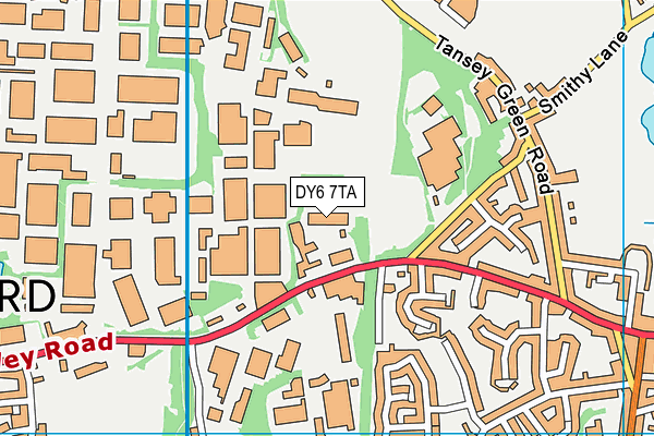 DY6 7TA map - OS VectorMap District (Ordnance Survey)