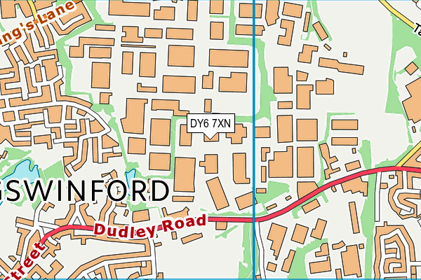 DY6 7XN map - OS VectorMap District (Ordnance Survey)