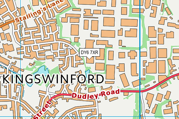 DY6 7XR map - OS VectorMap District (Ordnance Survey)