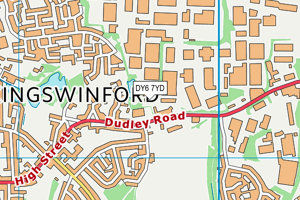 DY6 7YD map - OS VectorMap District (Ordnance Survey)