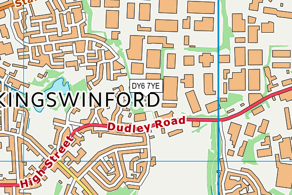 DY6 7YE map - OS VectorMap District (Ordnance Survey)