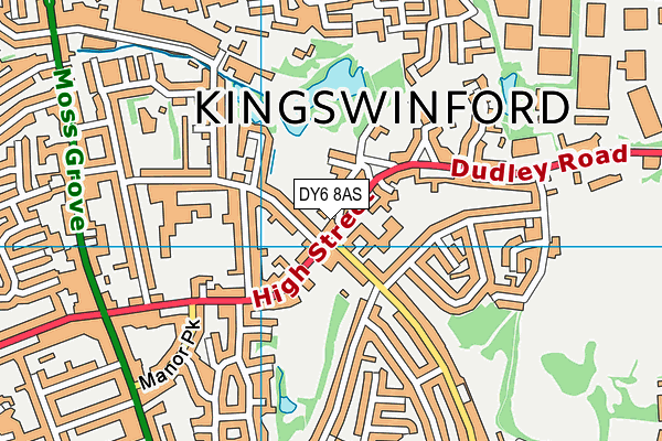 DY6 8AS map - OS VectorMap District (Ordnance Survey)