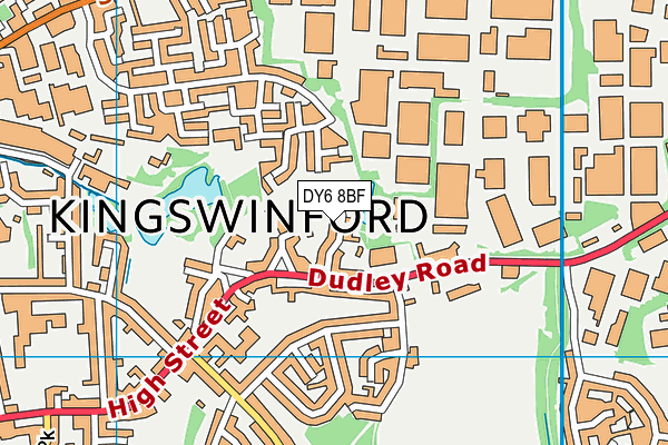 DY6 8BF map - OS VectorMap District (Ordnance Survey)