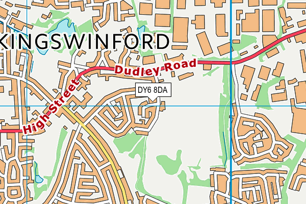 DY6 8DA map - OS VectorMap District (Ordnance Survey)