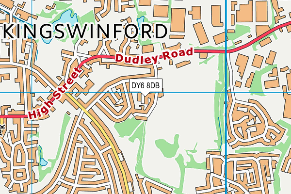 DY6 8DB map - OS VectorMap District (Ordnance Survey)