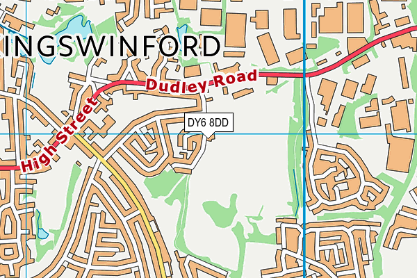 DY6 8DD map - OS VectorMap District (Ordnance Survey)