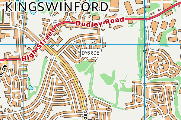 DY6 8DE map - OS VectorMap District (Ordnance Survey)