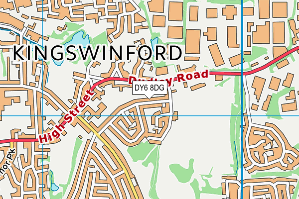 DY6 8DG map - OS VectorMap District (Ordnance Survey)