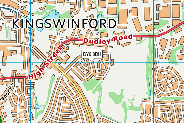 DY6 8DH map - OS VectorMap District (Ordnance Survey)