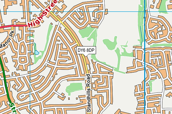 DY6 8DP map - OS VectorMap District (Ordnance Survey)