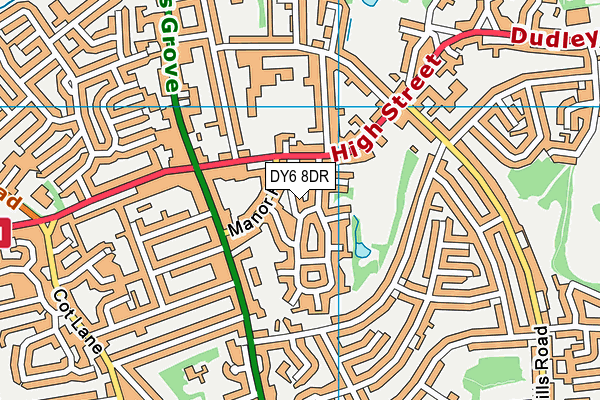 DY6 8DR map - OS VectorMap District (Ordnance Survey)