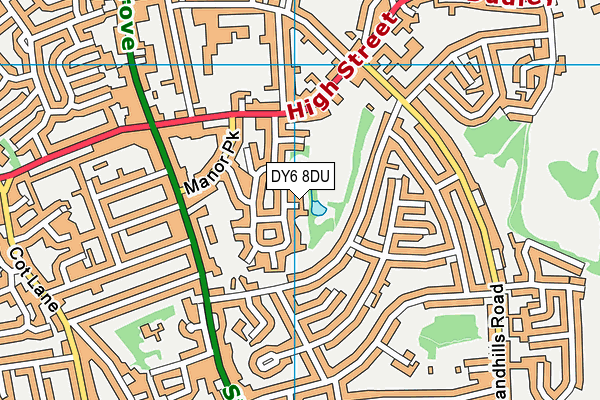DY6 8DU map - OS VectorMap District (Ordnance Survey)
