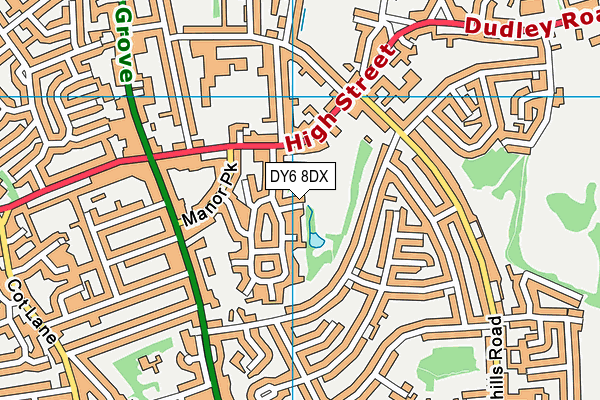 DY6 8DX map - OS VectorMap District (Ordnance Survey)