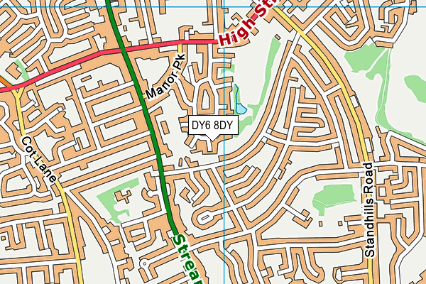 DY6 8DY map - OS VectorMap District (Ordnance Survey)