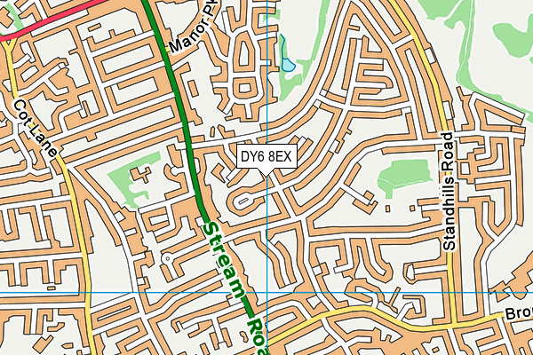 DY6 8EX map - OS VectorMap District (Ordnance Survey)