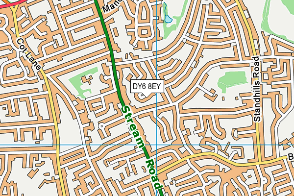 DY6 8EY map - OS VectorMap District (Ordnance Survey)
