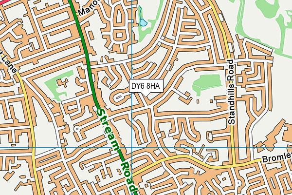 DY6 8HA map - OS VectorMap District (Ordnance Survey)