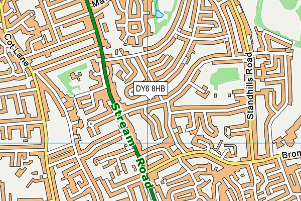 DY6 8HB map - OS VectorMap District (Ordnance Survey)