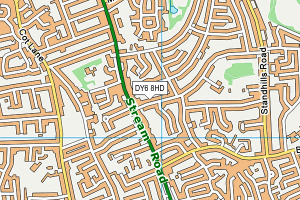 DY6 8HD map - OS VectorMap District (Ordnance Survey)