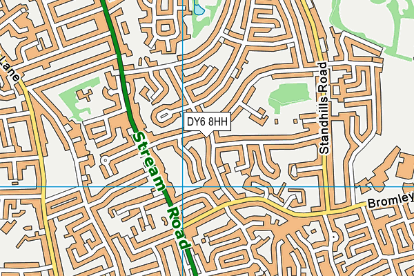 DY6 8HH map - OS VectorMap District (Ordnance Survey)