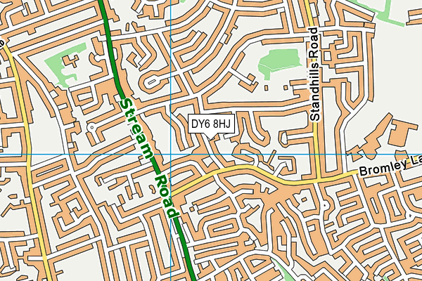 DY6 8HJ map - OS VectorMap District (Ordnance Survey)