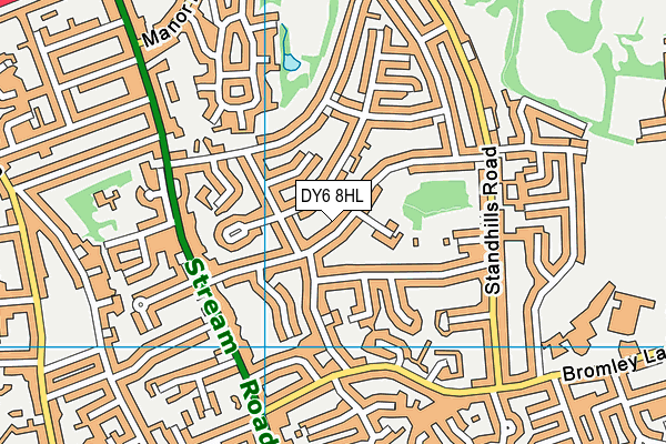 DY6 8HL map - OS VectorMap District (Ordnance Survey)