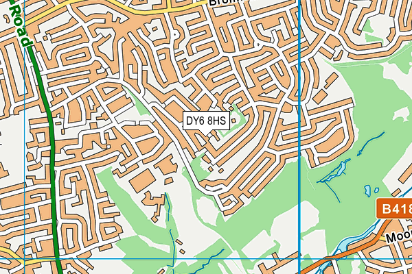DY6 8HS map - OS VectorMap District (Ordnance Survey)