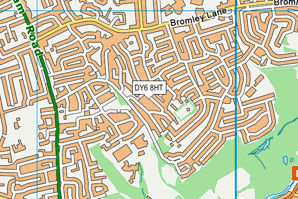 DY6 8HT map - OS VectorMap District (Ordnance Survey)