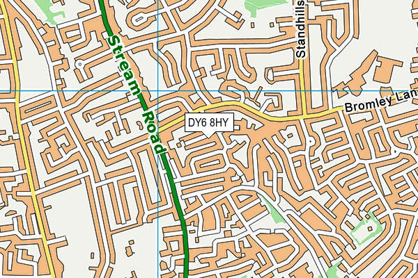 DY6 8HY map - OS VectorMap District (Ordnance Survey)