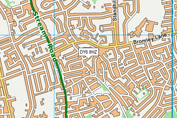 DY6 8HZ map - OS VectorMap District (Ordnance Survey)