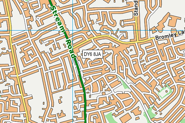 DY6 8JA map - OS VectorMap District (Ordnance Survey)