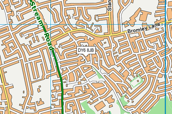 DY6 8JB map - OS VectorMap District (Ordnance Survey)
