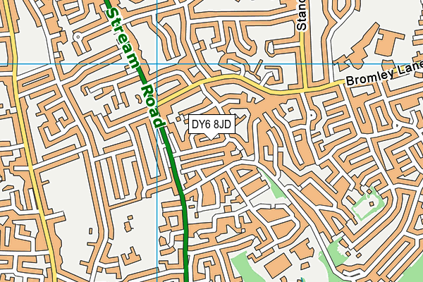 DY6 8JD map - OS VectorMap District (Ordnance Survey)