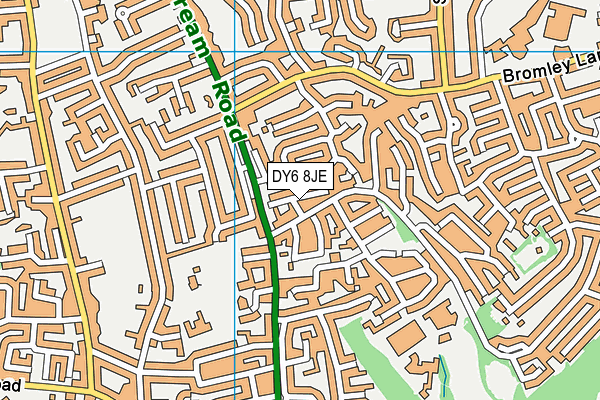 DY6 8JE map - OS VectorMap District (Ordnance Survey)