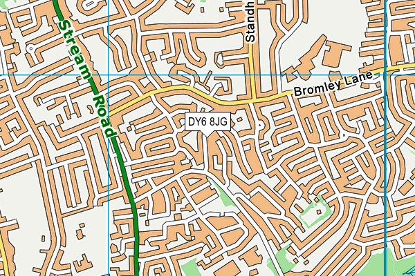 DY6 8JG map - OS VectorMap District (Ordnance Survey)