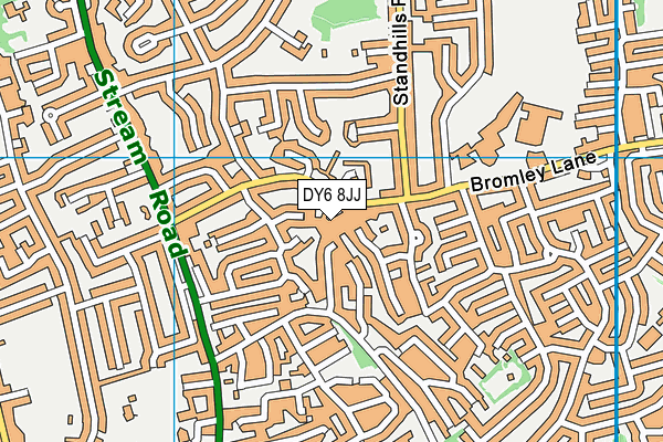 DY6 8JJ map - OS VectorMap District (Ordnance Survey)
