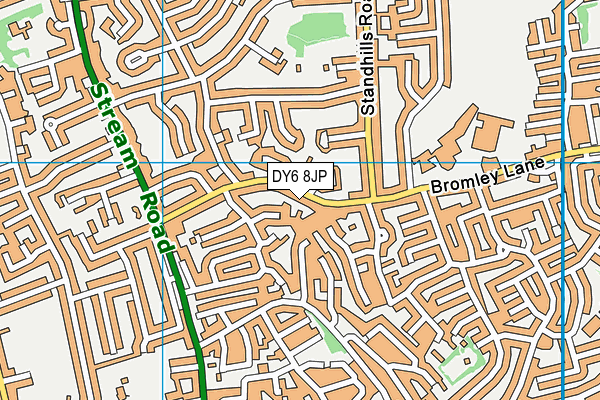 DY6 8JP map - OS VectorMap District (Ordnance Survey)