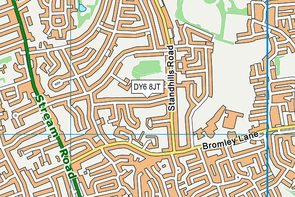 DY6 8JT map - OS VectorMap District (Ordnance Survey)