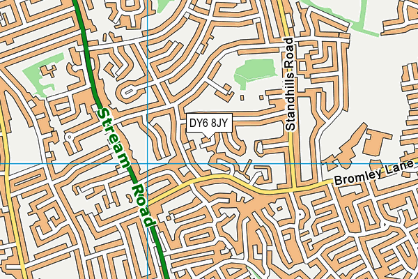 DY6 8JY map - OS VectorMap District (Ordnance Survey)