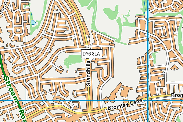 DY6 8LA map - OS VectorMap District (Ordnance Survey)