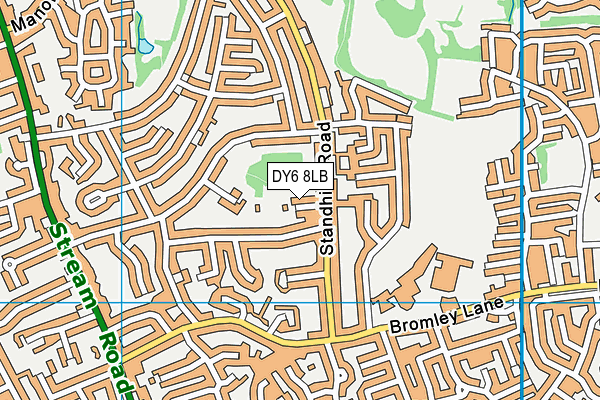 DY6 8LB map - OS VectorMap District (Ordnance Survey)