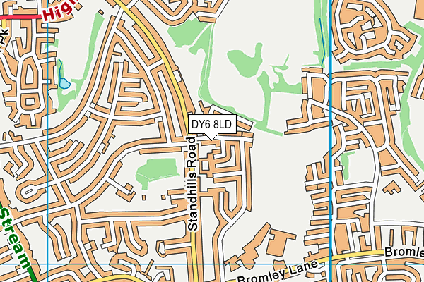 DY6 8LD map - OS VectorMap District (Ordnance Survey)