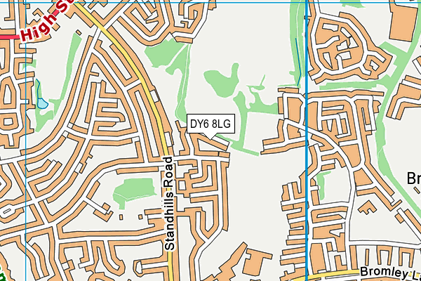 DY6 8LG map - OS VectorMap District (Ordnance Survey)