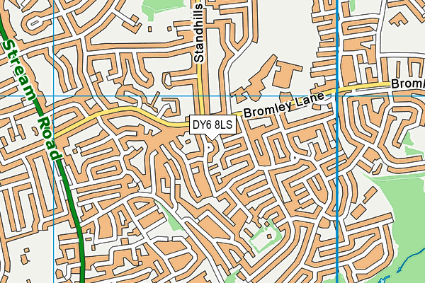DY6 8LS map - OS VectorMap District (Ordnance Survey)