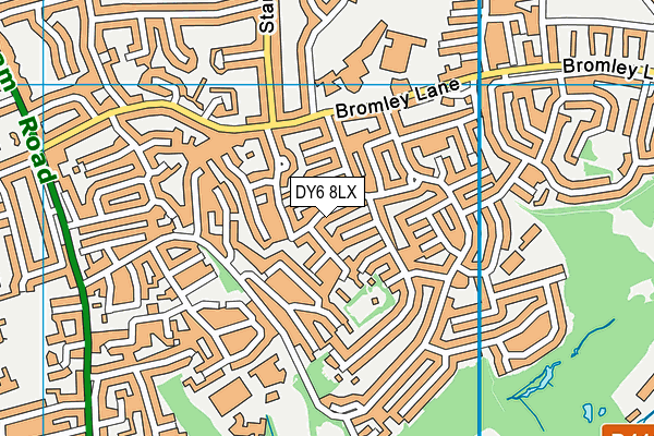 DY6 8LX map - OS VectorMap District (Ordnance Survey)