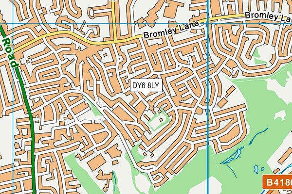 DY6 8LY map - OS VectorMap District (Ordnance Survey)