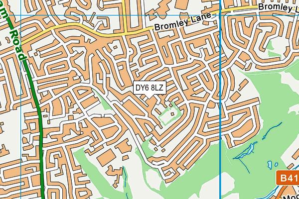 DY6 8LZ map - OS VectorMap District (Ordnance Survey)