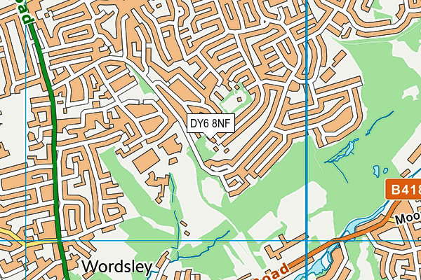 DY6 8NF map - OS VectorMap District (Ordnance Survey)